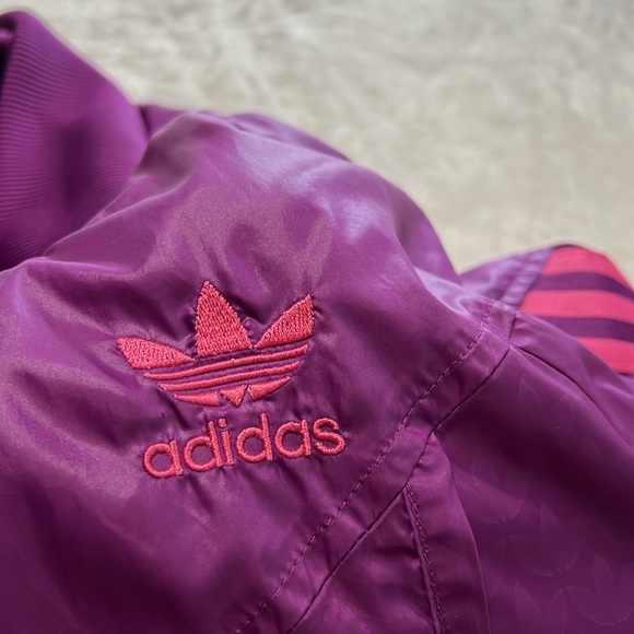 Purple and pink Adidas bomber/ rain jacket size Large - Picture 4 of 12